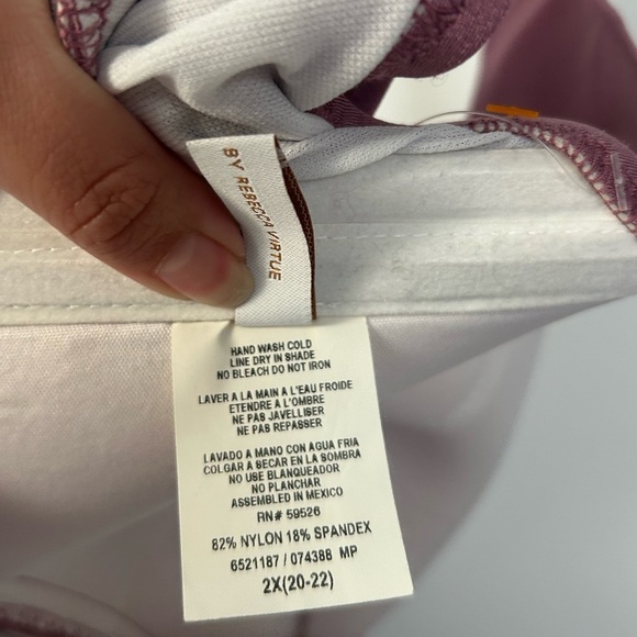 Becca Double Tie Front One-Piece Swimsuit size 2X NWT - Picture 10 of 10